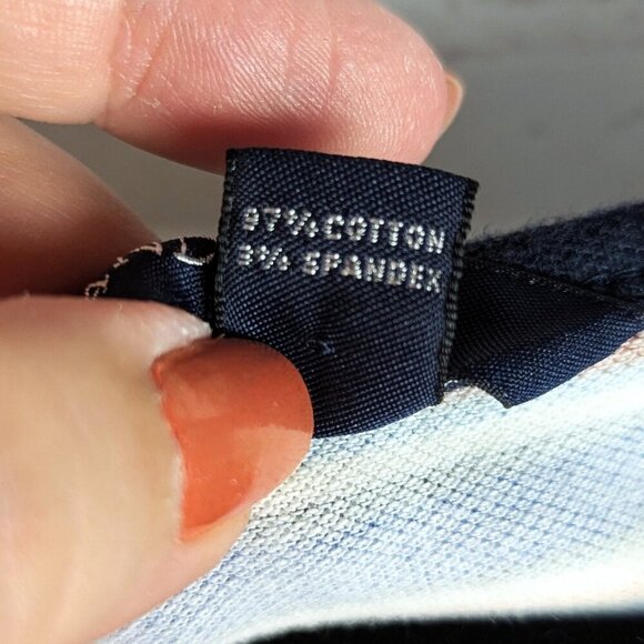 Lands' End Blue/Orange/White Striped Mini Dress - XS - Picture 5 of 8